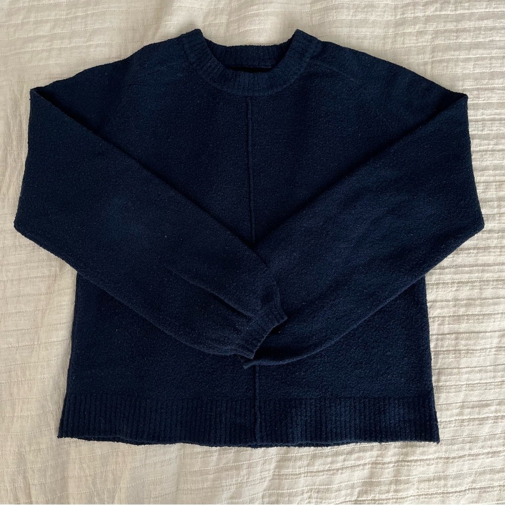 Frank & Oak Navy Crew Neck Sweater